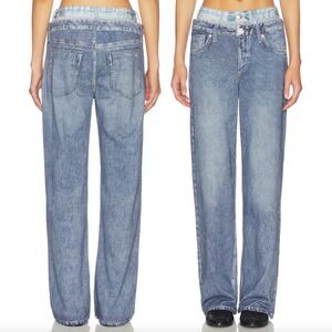 RAG & BONE Miramar Combo Terry Logan Sweatpant Jeans in Dark Double Indigo